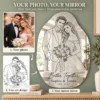 02-sophia-james-photo-process Better Together Custom Couple Line Art Mirror – Sophia & James