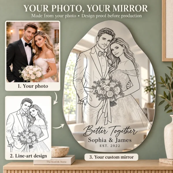 02-sophia-james-photo-process Better Together Custom Couple Line Art Mirror – Sophia & James