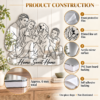 03-product-construction Home Sweet Home Custom Family Line Art Mirror – Personalized Photo & Pet Wall Decor