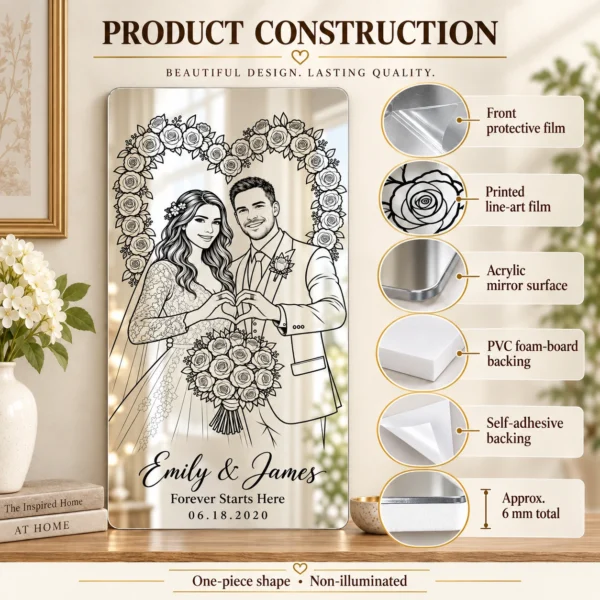 03-product-construction-square Emily & James Custom Wedding Line Art Mirror – Personalized Names & Date