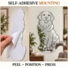 04-daisy-one-piece-mounting Custom Line Art Mirror