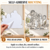 04-self-adhesive-mounting Home Sweet Home Custom Family Line Art Mirror – Personalized Photo & Pet Wall Decor