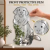 05-daisy-one-piece-protective-film Custom Line Art Mirror