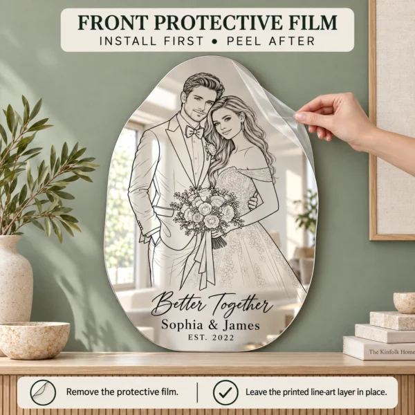 05-sophia-james-protective-film Better Together Custom Couple Line Art Mirror – Sophia & James