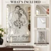 06-emma-liam-whats-included Forever & Always Custom Wedding Line Art Mirror – Emma & Liam