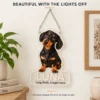 Luna Outline Custom Dachshund LED Neon Sign – Personalized Pet Photo Wall Art