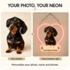 dachshund-04-bella-heart-02-photo-to-sign-v5 Bella Heart Custom Dachshund LED Neon Sign – Personalized Pet Photo Wall Art