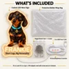Frankie Glowing Collar Custom Dachshund LED Neon Sign – Personalized Pet Photo Wall Art