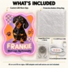 Frankie Pop Art Custom Dachshund LED Neon Sign – Personalized Pet Photo Wall Art