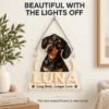 Luna Name Spotlight Custom Dachshund LED Neon Sign – Personalized Pet Photo Wall Art