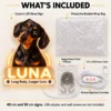 Luna Name Spotlight Custom Dachshund LED Neon Sign – Personalized Pet Photo Wall Art
