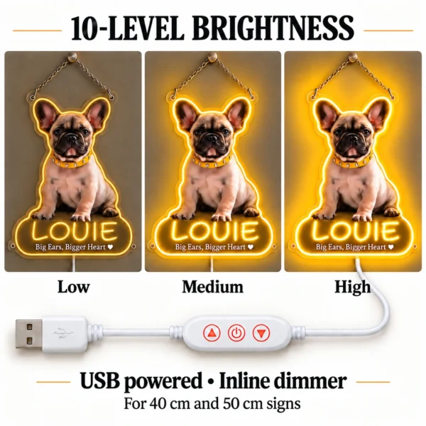 french-01-louie-outline-08-brightness-color-v2 Louie Outline Custom French Bulldog LED Neon Sign – Personalized Pet Photo Wall Art