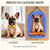 Winston Arch Custom French Bulldog LED Neon Sign – Personalized Pet Photo Wall Art