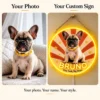 french-03-bruno-badge-02-photo-to-sign-color-v2 Bruno Retro Badge Custom French Bulldog LED Neon Sign – Personalized Pet Photo Wall Art