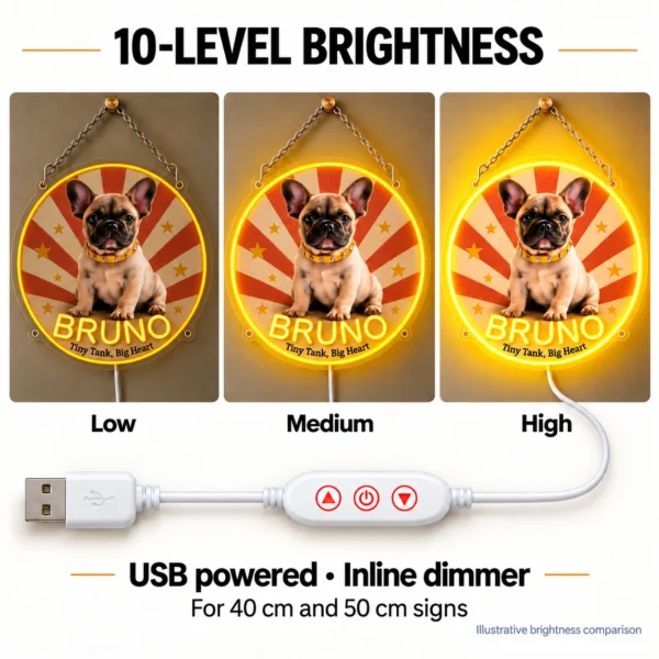 french-03-bruno-badge-08-brightness-color-v2 Bruno Retro Badge Custom French Bulldog LED Neon Sign – Personalized Pet Photo Wall Art