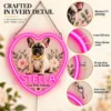 Stella Floral Heart Custom French Bulldog LED Neon Sign – Personalized Pet Photo Wall Art