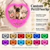 Stella Floral Heart Custom French Bulldog LED Neon Sign – Personalized Pet Photo Wall Art
