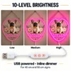Stella Floral Heart Custom French Bulldog LED Neon Sign – Personalized Pet Photo Wall Art