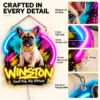 Winston Graffiti Custom French Bulldog LED Neon Sign – Personalized Pet Photo Wall Art
