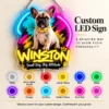 Winston Graffiti Custom French Bulldog LED Neon Sign – Personalized Pet Photo Wall Art