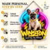 Winston Graffiti Custom French Bulldog LED Neon Sign – Personalized Pet Photo Wall Art