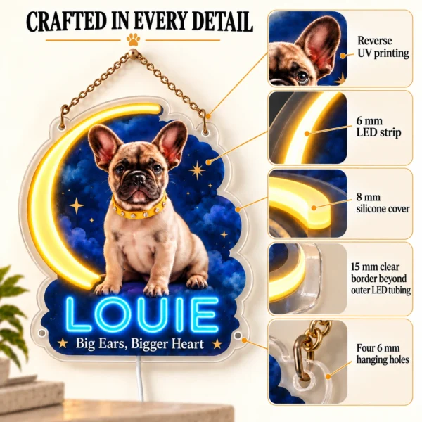 french-06-louie-celestial-04-construction-color-v2 Louie Celestial Custom French Bulldog LED Neon Sign – Personalized Pet Photo Wall Art