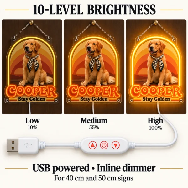 golden-02-cooper-sunset-08-brightness-20260923 Cooper Sunset Arch Custom Golden Retriever LED Neon Sign – Personalized Pet Photo Wall Art