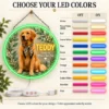 golden-03-teddy-botanical-06-color-options-20260923 Teddy Botanical Custom Golden Retriever LED Neon Sign – Personalized Pet Photo Wall Art