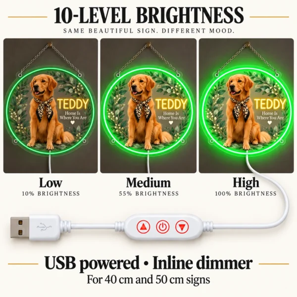 golden-03-teddy-botanical-08-brightness-20260923 Teddy Botanical Custom Golden Retriever LED Neon Sign – Personalized Pet Photo Wall Art