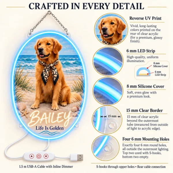 golden-05-bailey-coastal-04-construction-20260923 Bailey Coastal Custom Golden Retriever LED Neon Sign – Personalized Pet Photo Wall Art