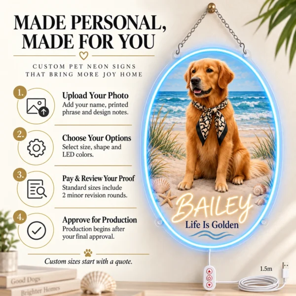 golden-05-bailey-coastal-09-ordering-20260923 Bailey Coastal Custom Golden Retriever LED Neon Sign – Personalized Pet Photo Wall Art