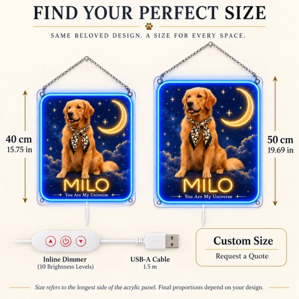 golden-06-milo-celestial-07-size-options-20260923 Milo Celestial Custom Golden Retriever LED Neon Sign – Personalized Pet Photo Wall Art