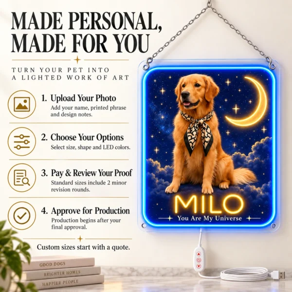 golden-06-milo-celestial-09-ordering-20260923 Milo Celestial Custom Golden Retriever LED Neon Sign – Personalized Pet Photo Wall Art