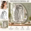olivia-02-process Olivia Custom Portrait Mirror – Personalized Organic Shape & Name