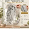olivia-05-film Olivia Custom Portrait Mirror – Personalized Organic Shape & Name