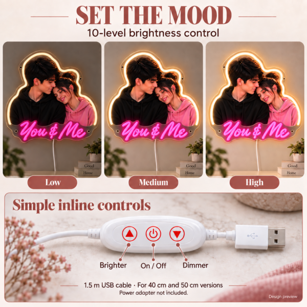 p1039-08-solid-colors-v4 You & Me Custom Couple Photo LED Neon Sign – Personalized Romantic Wall Art