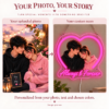 p1041-02-solid-colors-v4 Always & Forever Custom Couple Photo LED Neon Sign – Personalized Heart Wall Art