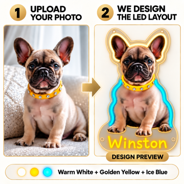 Custom Photo LED Neon Sign – Personalized Acrylic Wall Art