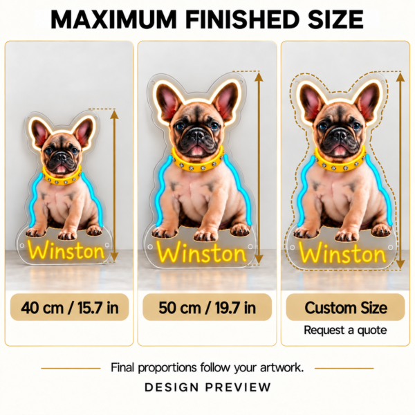 Custom Photo LED Neon Sign – Personalized Acrylic Wall Art