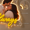 Custom Couple Photo LED Neon Sign – Personalized Romantic Wall Art