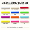 Custom Neon Wall Art — silicone color options with lights off