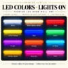 shared 06 neon colors on Custom Neon Wall Art — neon color options with lights on