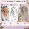 sophia-magic-scalloped-02-process Sophia Made of Magic Custom Portrait Mirror – Personalized Scalloped Oval