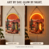 wa-art-01-desert-afterglow-onoff-20260924 Desert Afterglow — Custom Neon Wall Art